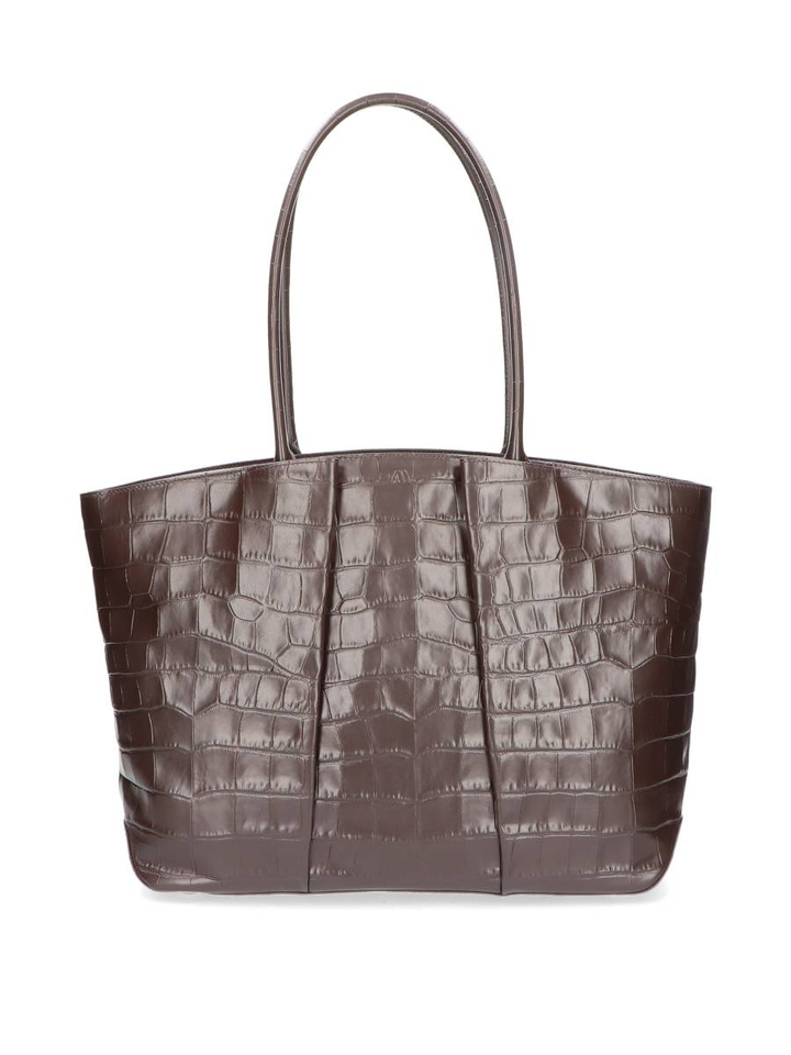 Bruine zachte croco shopper Horizon Kaai
