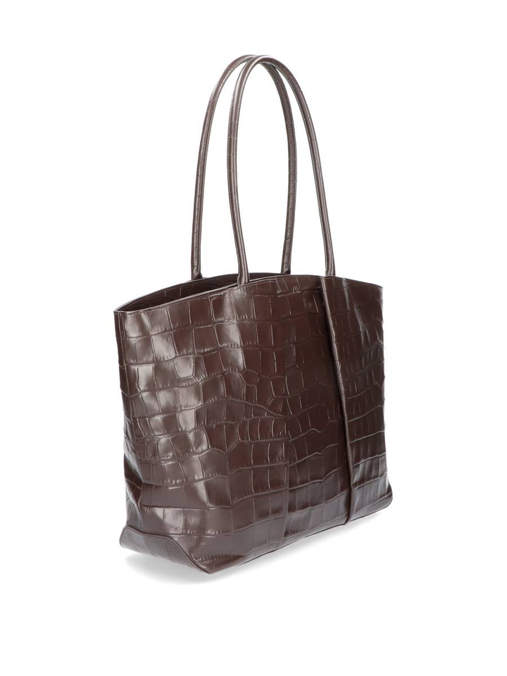 Bruine zachte croco shopper Horizon Kaai