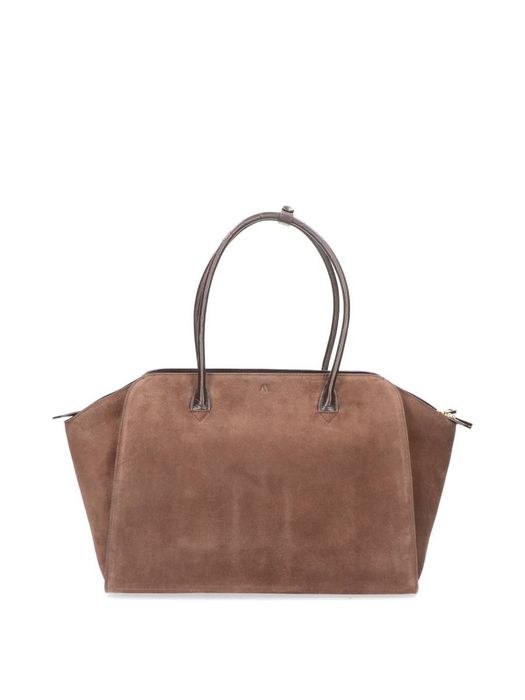 Bruine suède shopper Voyager Kaai