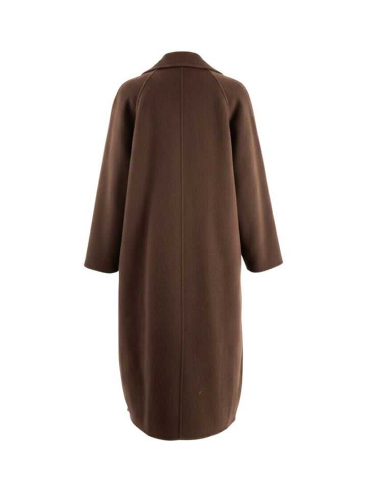 Bruine lange mantel Donnatella Oakwood