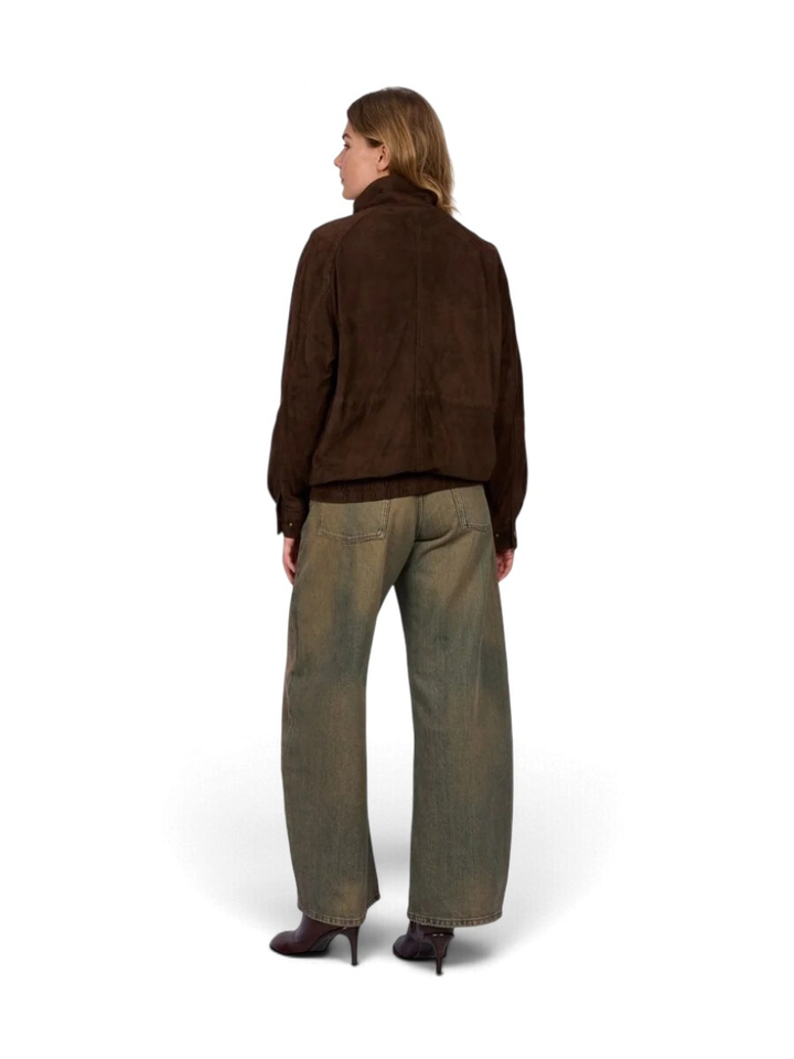 Chocoladebruine jas met lange mouwen Sailor Oakwood