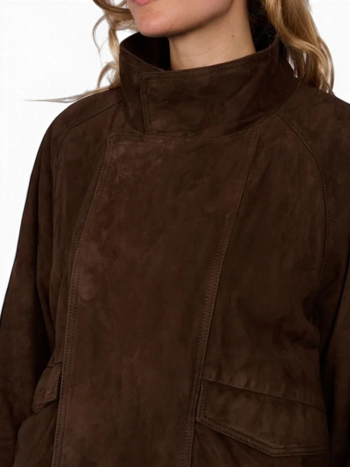 Chocoladebruine jas met lange mouwen Sailor Oakwood