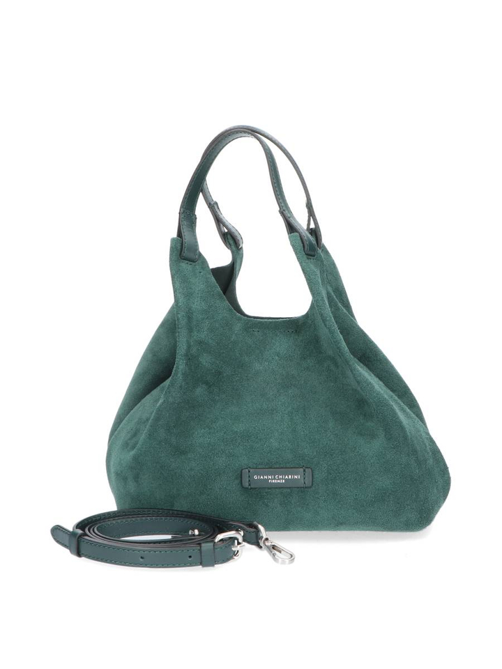 Velvet green handtas Dua Gianni Chiarini 