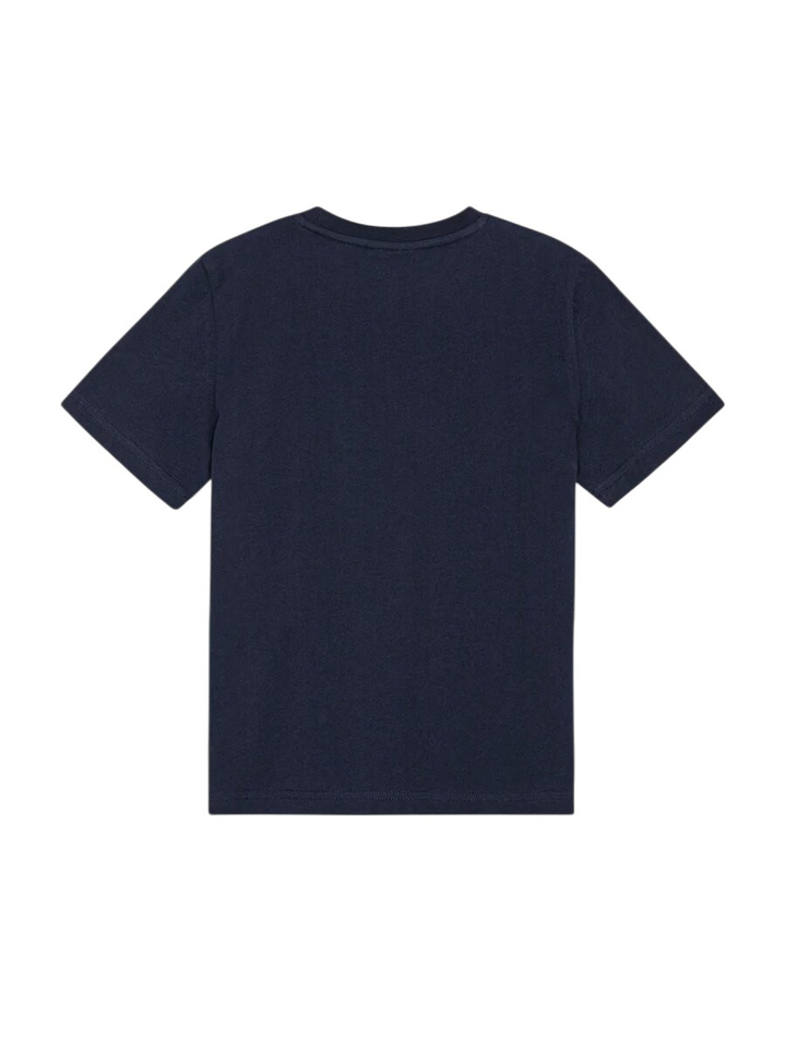Blauwe t-shirt met flock logo Les Deux