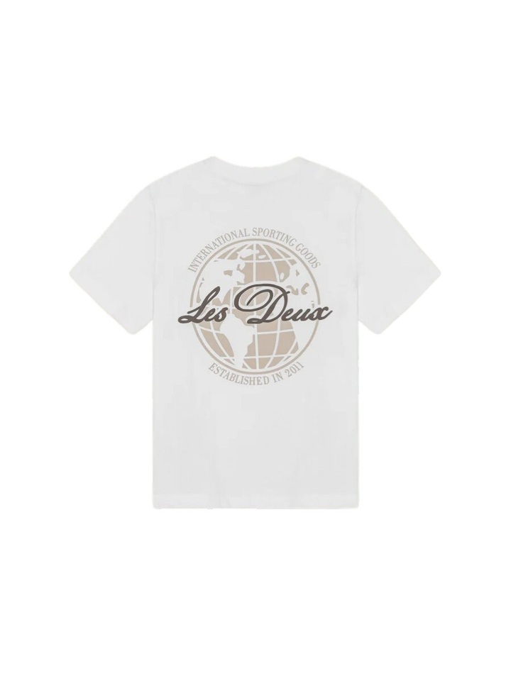 Witte T-shirt met opdruk Les Deux 