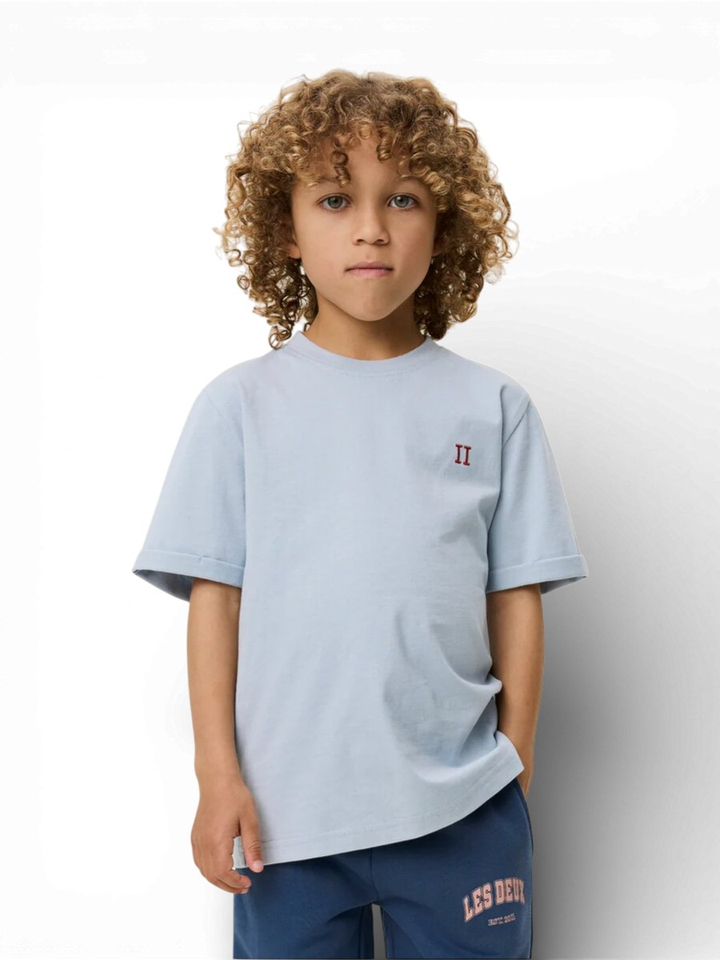 Blauwe t-shirt met logo Les Deux