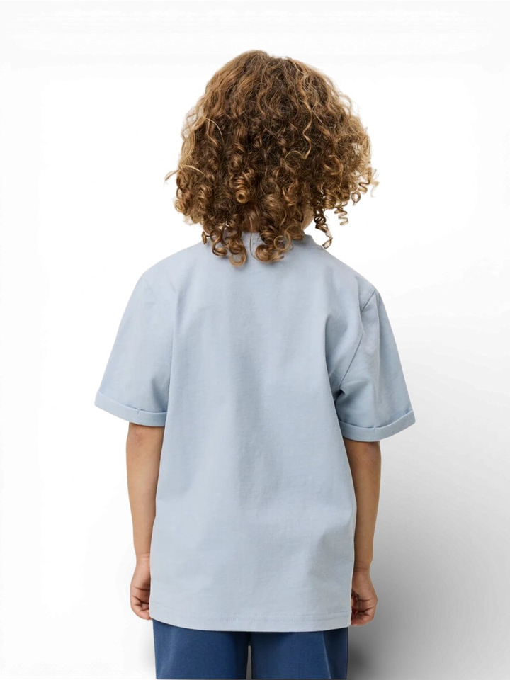 Blauwe t-shirt met logo Les Deux