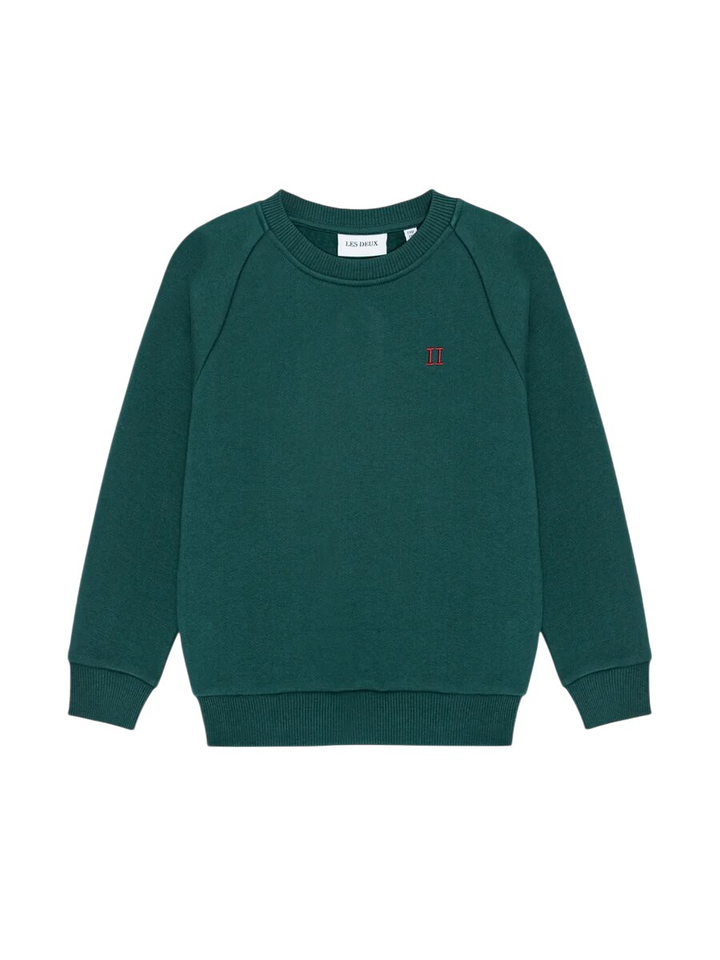 Groene sweater met logo Les Deux