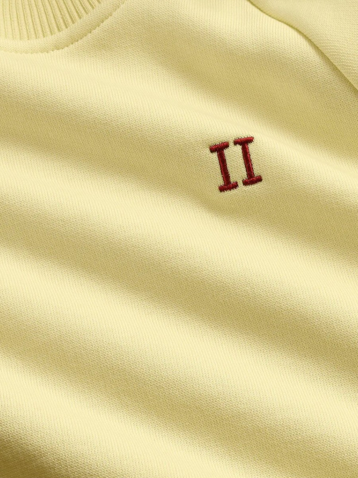 Gele sweater met logo Les Deux