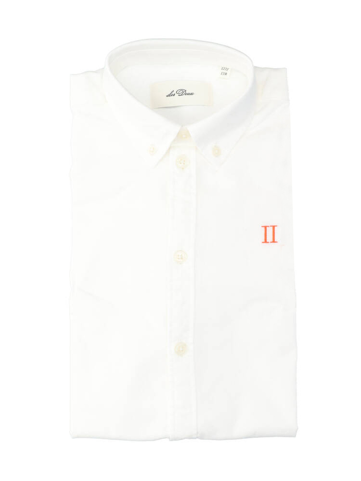 Wit katoenen hemd met lange mouwen Les Deux
