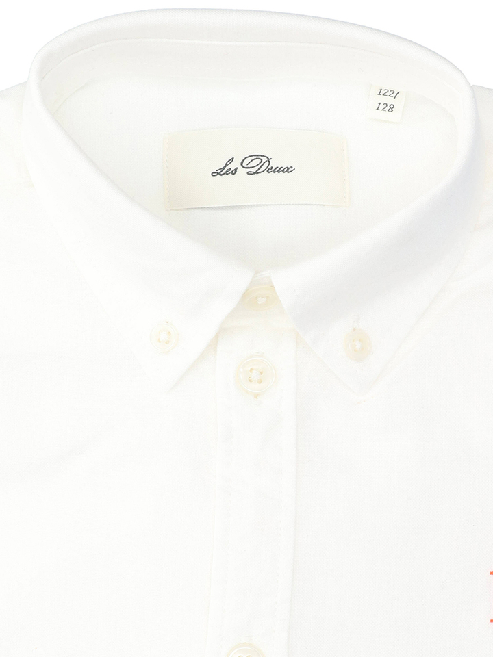 Wit katoenen hemd met lange mouwen Les Deux