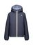 Donkerblauwe jas met capuchon Jack Warm Double K-way 