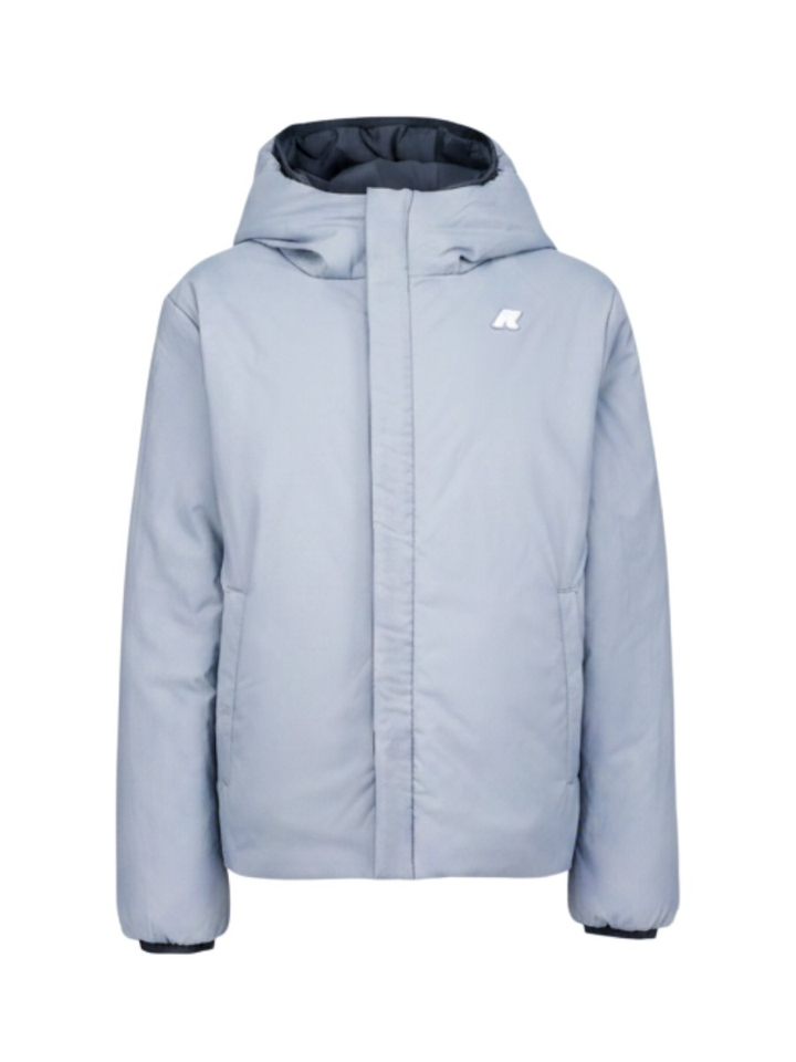 Donkerblauwe jas met capuchon Jack Warm Double K-way