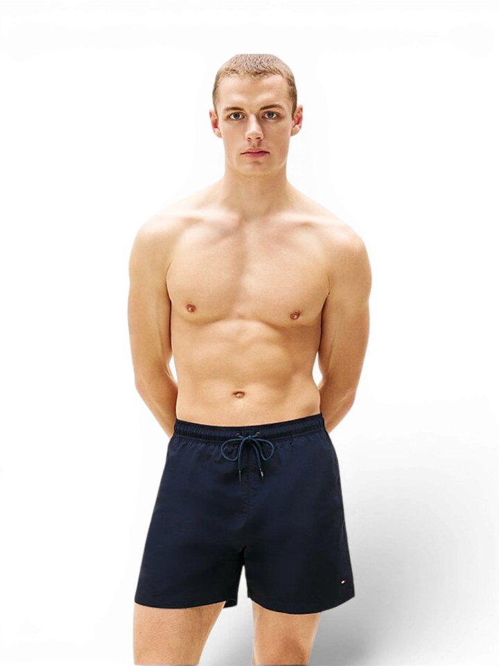 Blauwe zwemshort logo Tommy Hilfiger