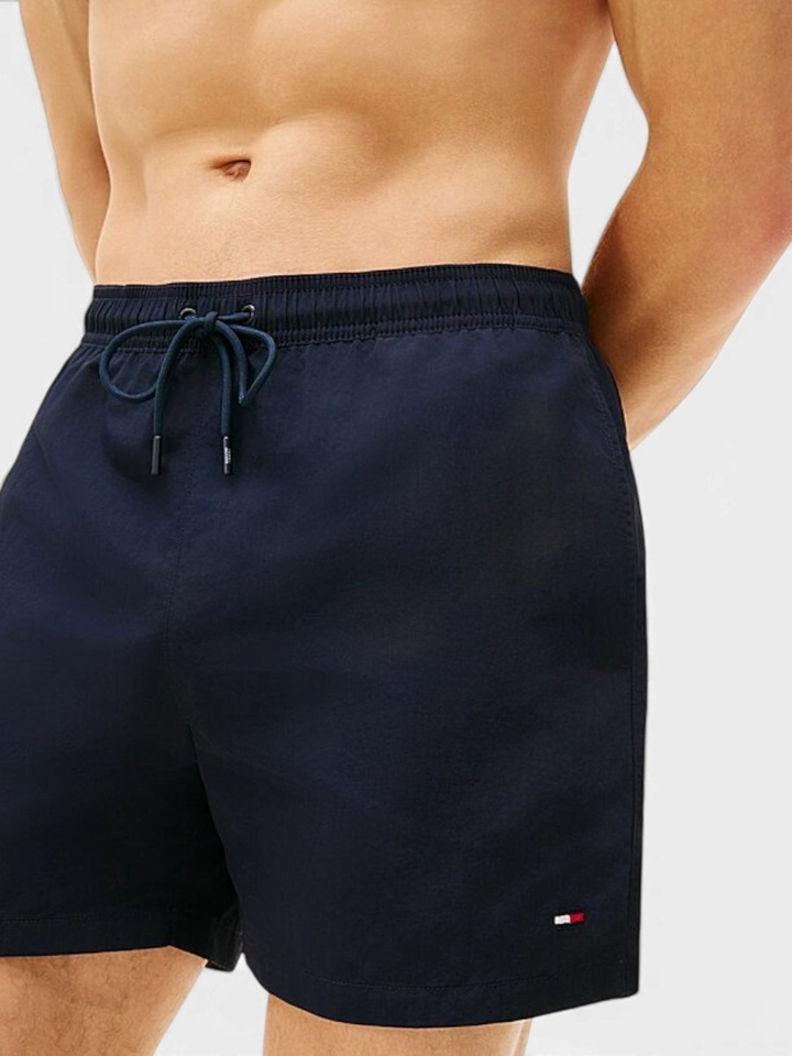 Blauwe zwemshort logo Tommy Hilfiger