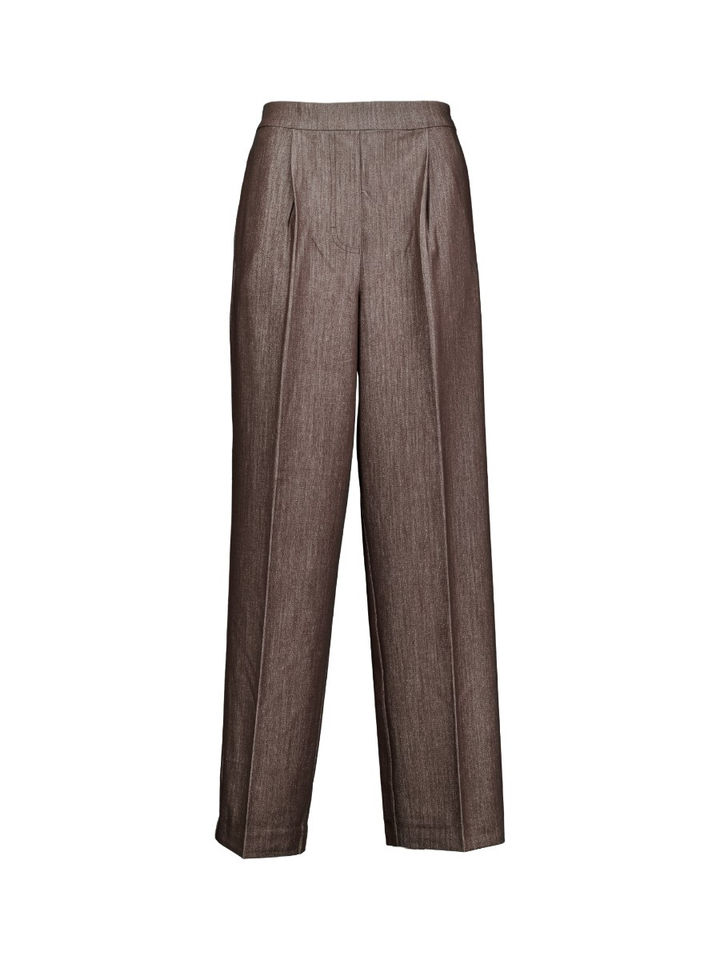 Donkerbruine geklede broek Jumi Ichi 