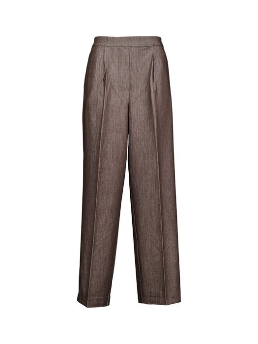 Donkerbruine geklede broek Jumi Ichi