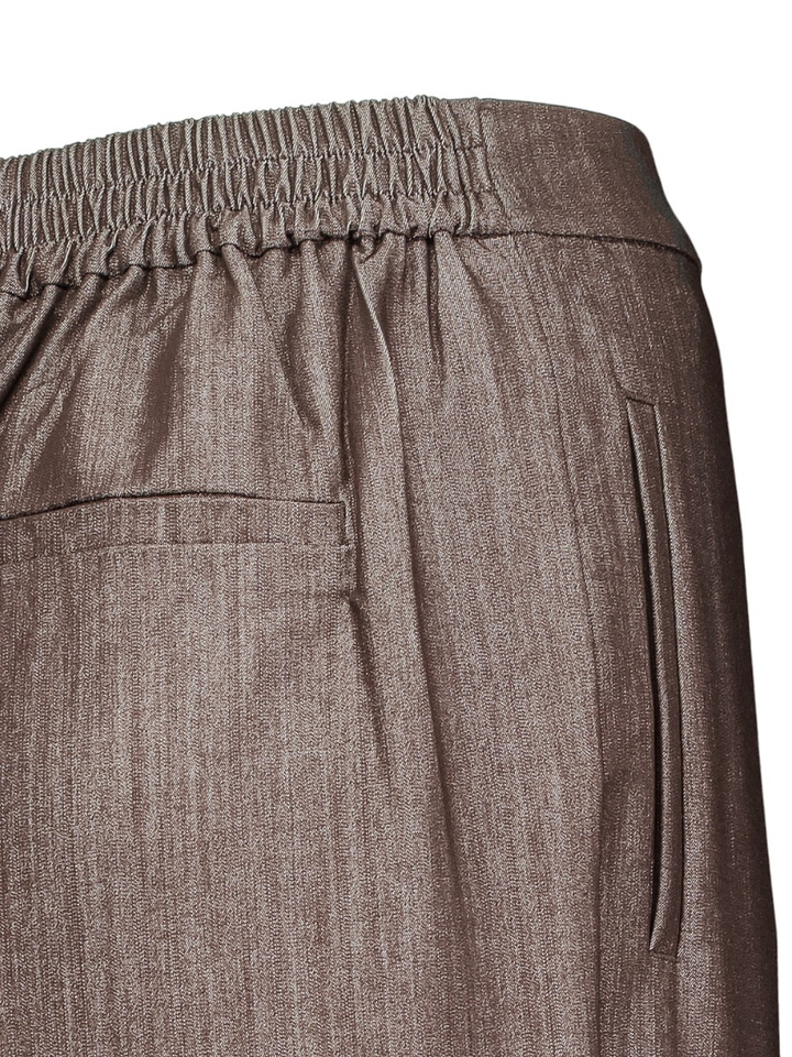 Donkerbruine geklede broek Jumi Ichi 