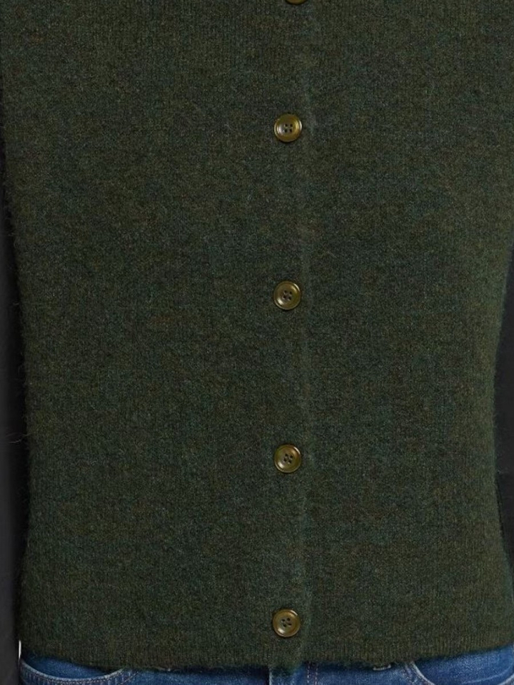 Kakigroene gilet zonder mouwen Panora Ichi 