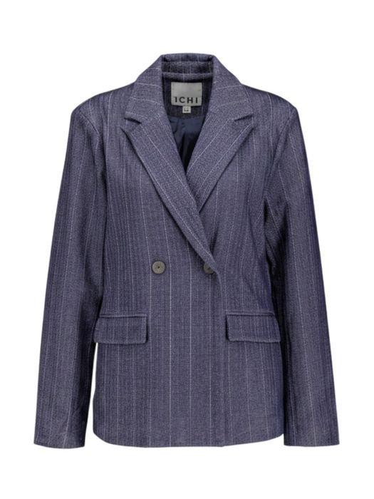 Blauwe gestreepte blazer Kate Pinelle Ichi