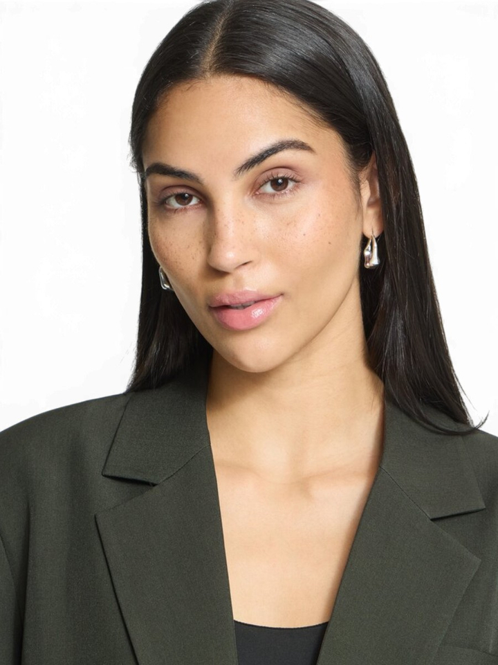 Kaki groene oversized blazer Ichi