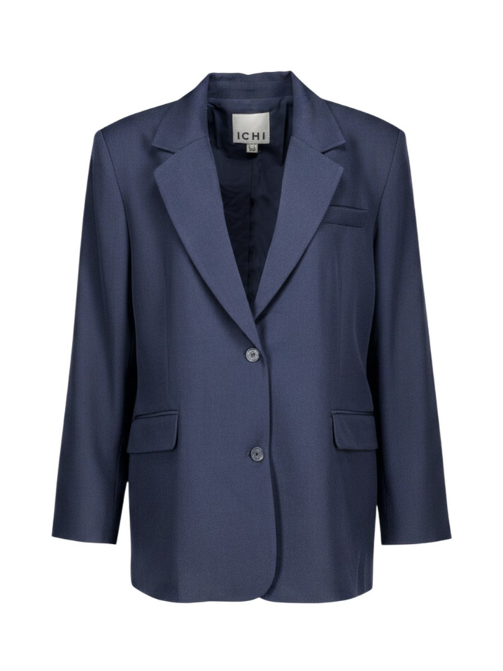 Donkerblauwe oversized blazer Fava Ichi
