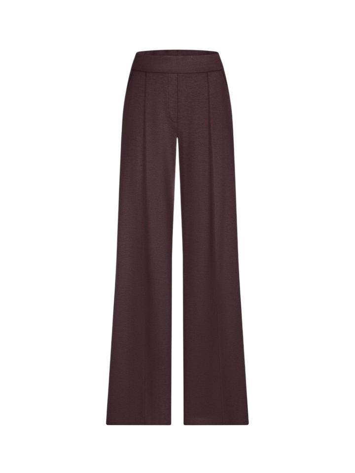Donkerbruine geklede broek Riani 