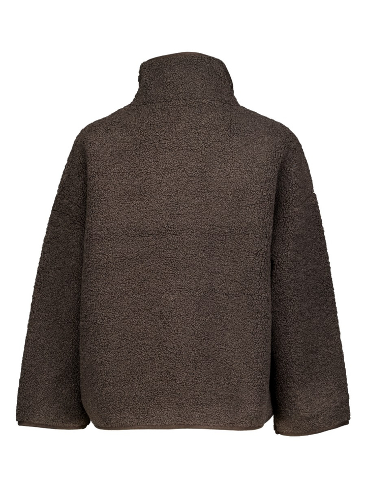 Bruine teddy jas Jill Knit-Ted