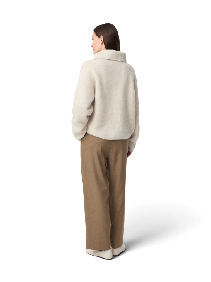 Beige cardigan met knopen Milo Knit-Ted