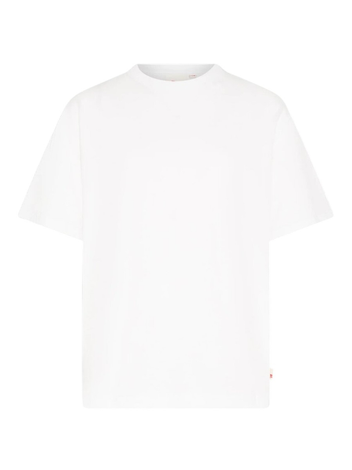 Witte katoenen T-shirt met opdruk AO76