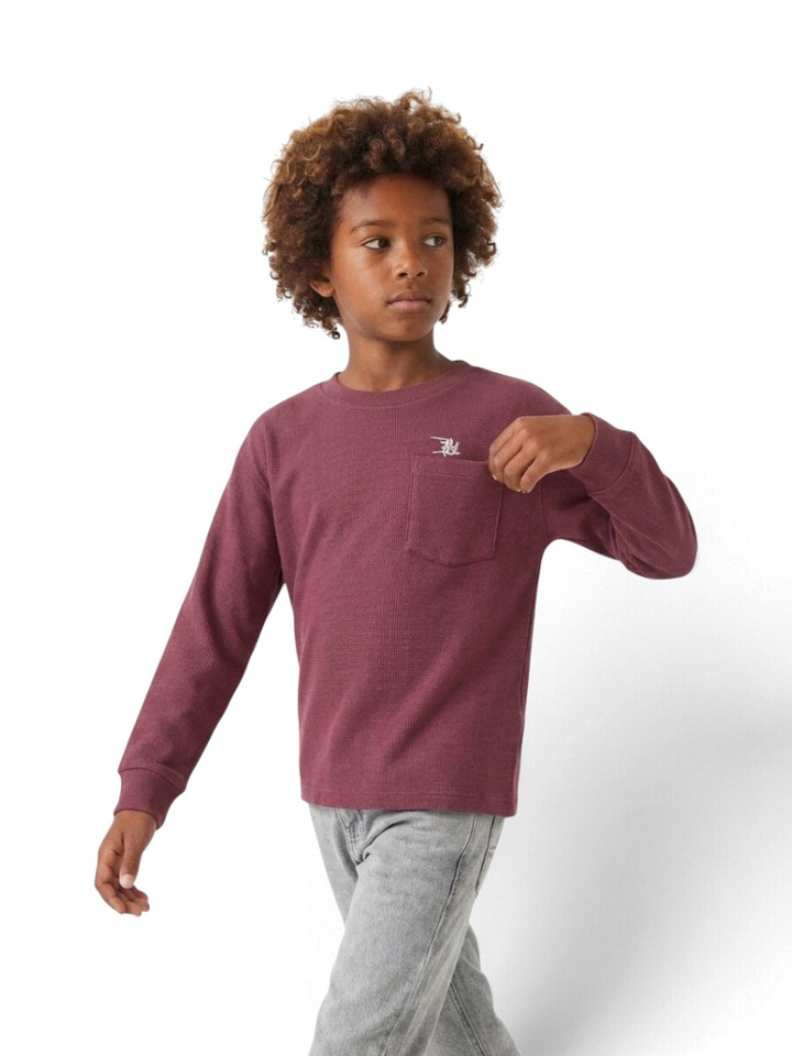 Bordeaux t-shirt met lange mouwen Ao Boys 