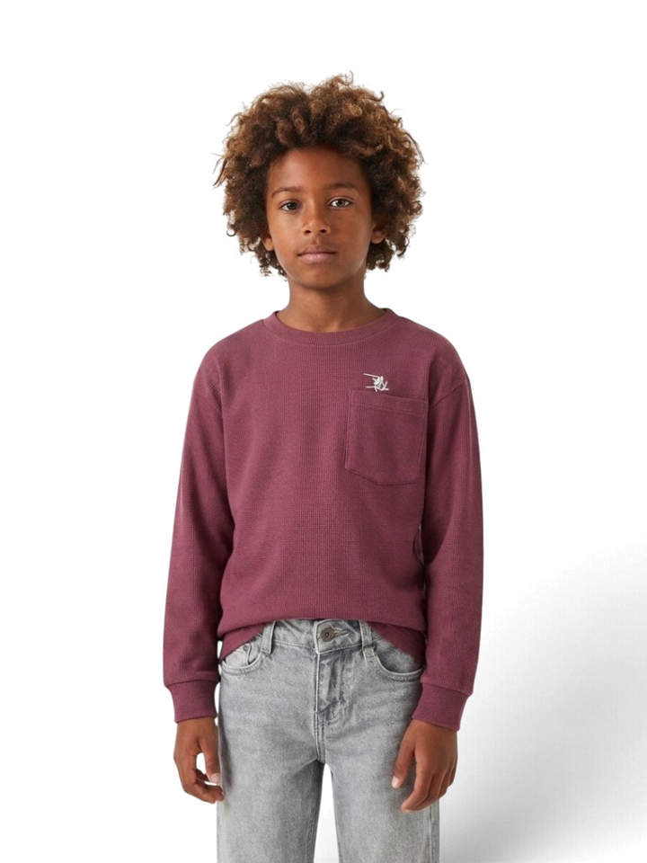 Bordeaux t-shirt met lange mouwen Ao Boys 