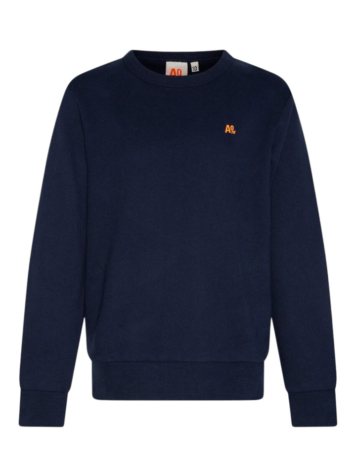  Blauwe sweater met ronde hals AO