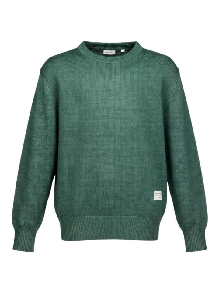 Groene trui met ronde hals AO76
