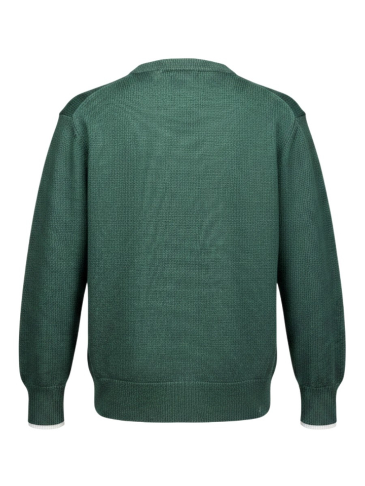 Groene trui met ronde hals AO76