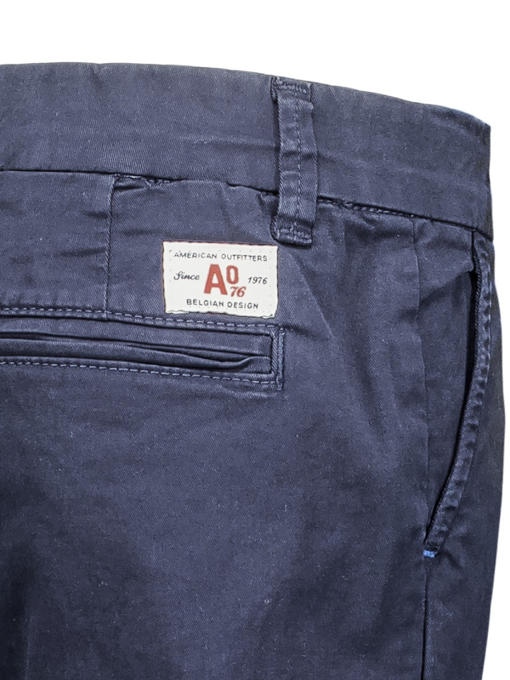 Donkerblauwe geklede broek AO76