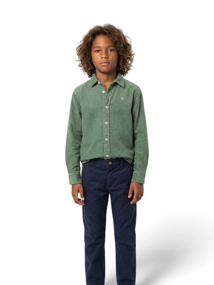 Donkerblauwe geklede broek AO76
