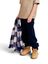 Blauwe relaxed fit broek in ribfluweel Ao76