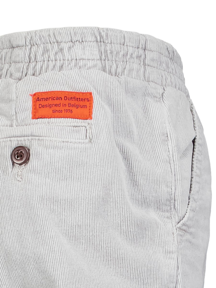 Grijze baggy fit in ribfluweel AO76