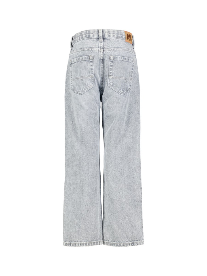 Grijze relaxed fit jeans AO76