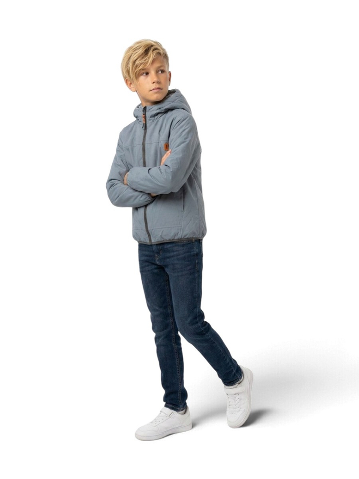 Grijze omkeerbare jas AO76 