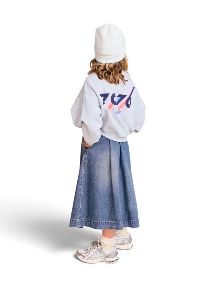 Grijze oversized sweater AO76
