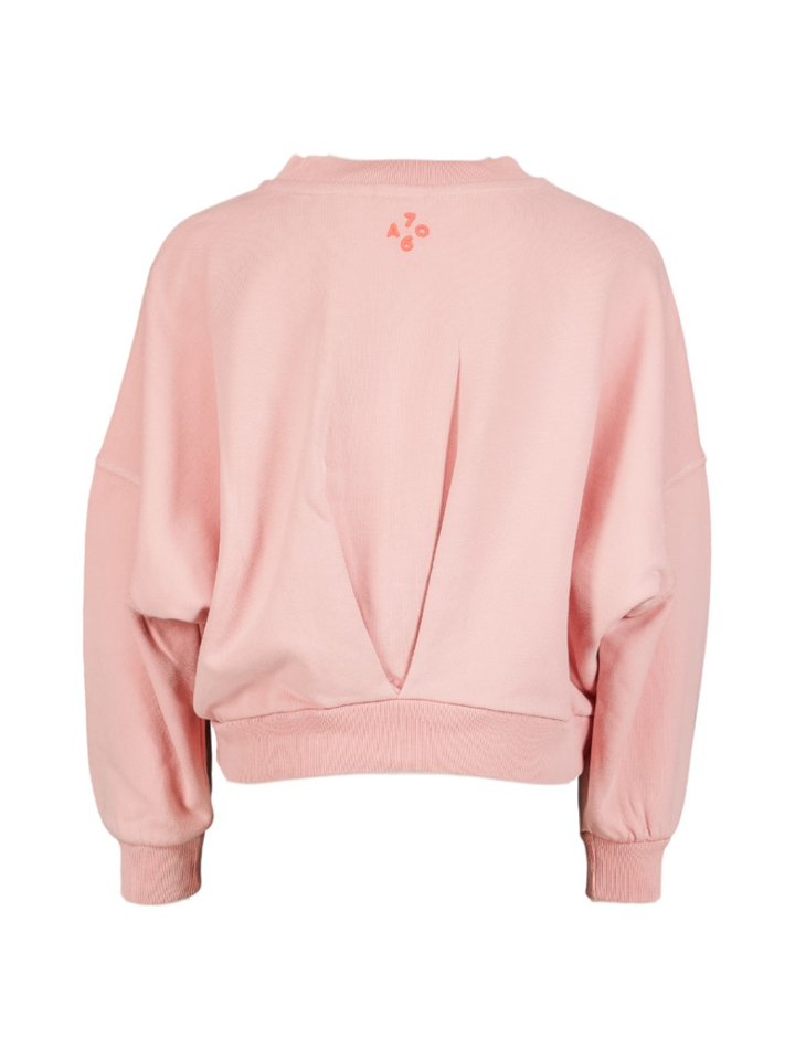 Roze trui met ronde hals AO76