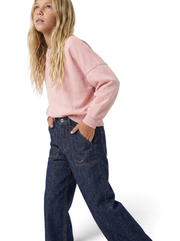 Roze trui met ronde hals AO76