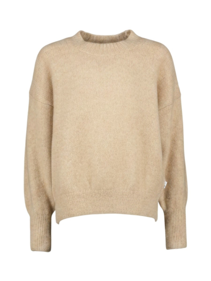 Beige trui met lange mouwen AO76