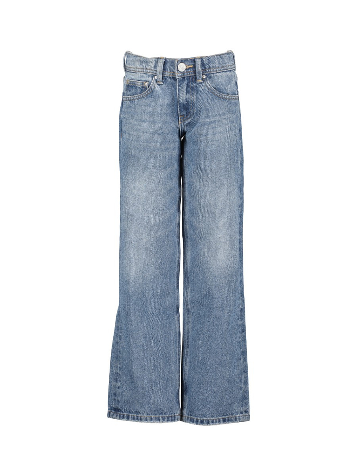 Blauwe wide leg jeans AO76