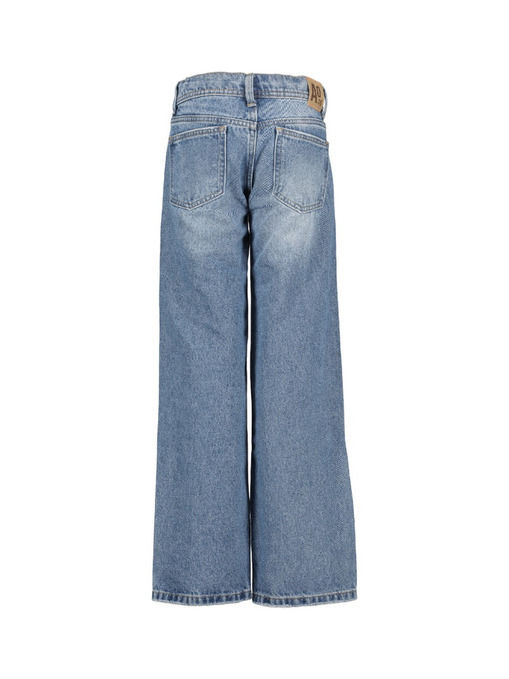 Blauwe wide leg jeans AO76