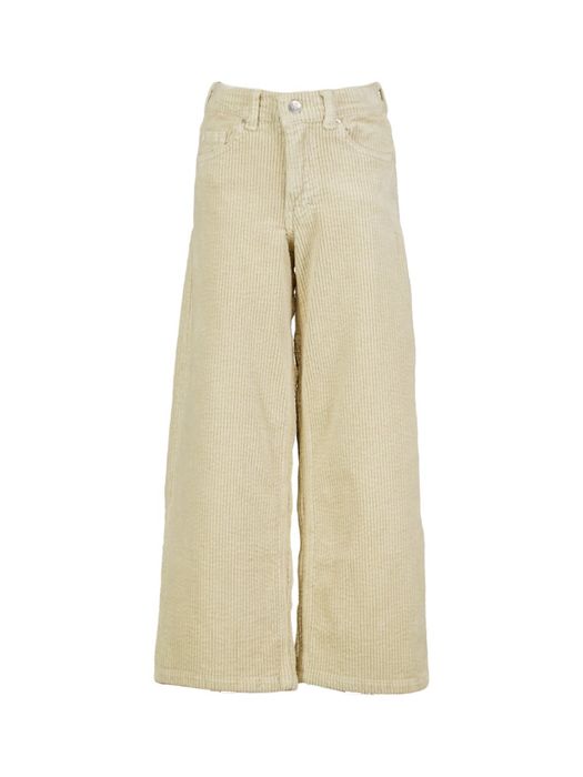 Beige broek in ribfluweel AO76