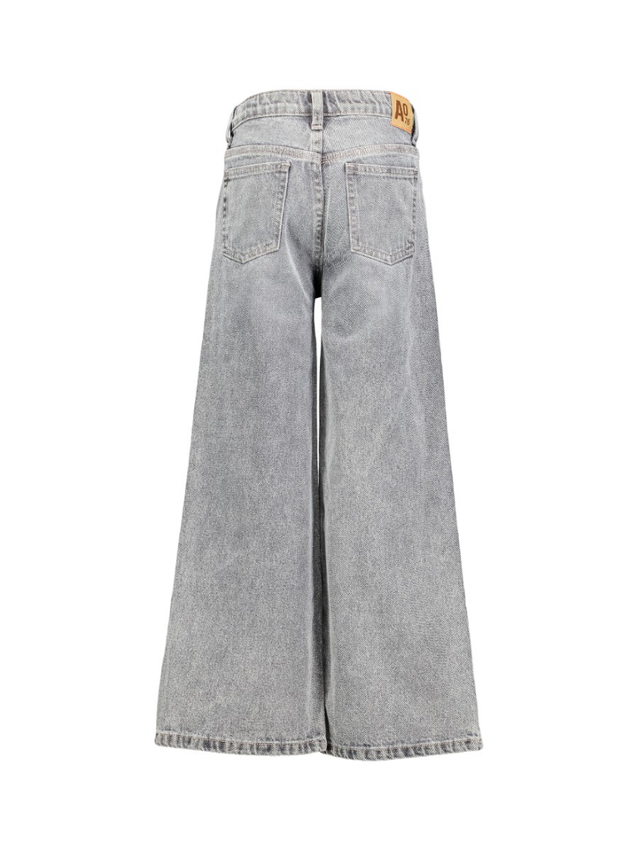 Grijze wide fit jeans AO76
