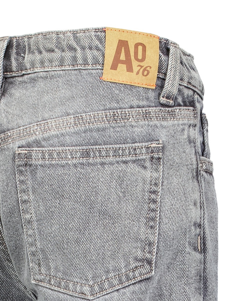 Grijze wide fit jeans AO76